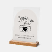 Hochzeitssymbol, Capture the Liebe Acrylschild (Winkel)