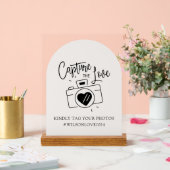 Hochzeitssymbol, Capture the Liebe Acrylschild (Hochzeit)