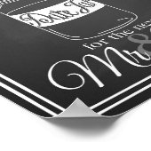 Hochzeitssymbol "Date jar Guest book" - Tafel Poster (Ecke)