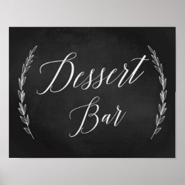 Hochzeitssymbol - Dessert Bar Wedding Chalkboard Z Poster
