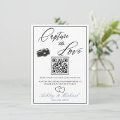 Hochzeitssymbol für Foto QR Begleitkarte (Stehend Vorderseite)