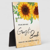 Hochzeitssymbol für Sonnenblumen Fotoplatte (Seite)