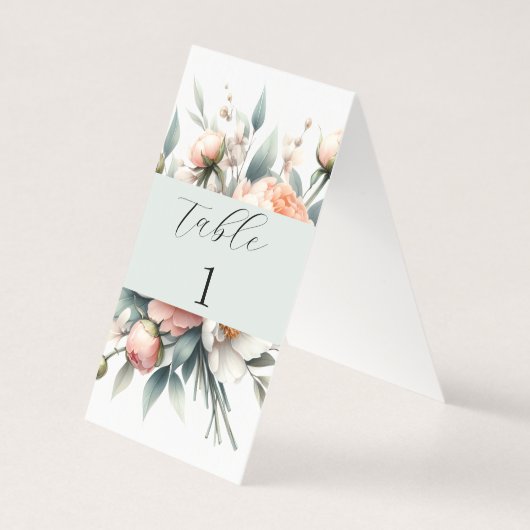 Hochzeitssymbol für Tischnummer (Rückseite)