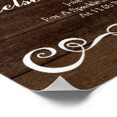 Hochzeitssymbol - Gelassen Liebe Sparkle Rustikale Poster (Ecke)