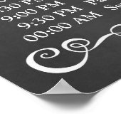 Hochzeitssymbol - Hochzeitskalender Poster (Ecke)