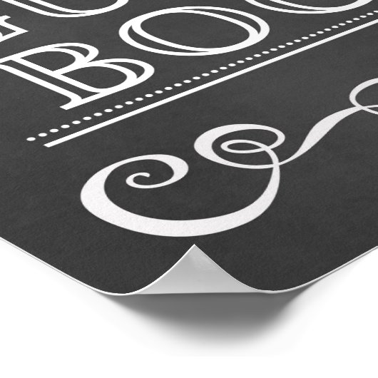 Hochzeitssymbol - Unterschreiben Sie unser Gästebu Poster (Ecke)