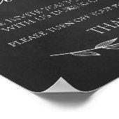 Hochzeitssymbol - Zeichen der Zeremonie ohne Ansch Poster (Ecke)