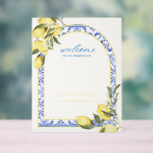 Hochzeitssymbol, Zitronen, Sommer, Italienisch Acrylschild (Neutral)