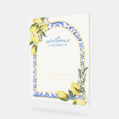 Hochzeitssymbol, Zitronen, Sommer, Italienisch Acrylschild (Winkel)