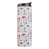 Hochzeitssymbole Thermosbecher (Nach links gedreht)
