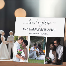 Hochzeitsszenario 3 - Liebe-Lacher-Zitat Fotoplatte