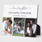 Hochzeitsszenario 3 - Liebe-Lacher-Zitat Fotoplatte (Seite)