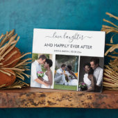 Hochzeitsszenario 3 - Liebe-Lacher-Zitat Fotoplatte (Seite)