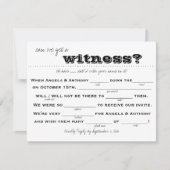 Hochzeitsszenario (Ausfüllen) Einladung (Vorderseite)