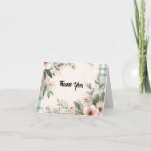 Hochzeitsszenario boho Brautparty Dankeskarte (Vorderseite)