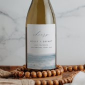 Hochzeitsszenario "Cheers" für die Hochzeit am Ufe Weinetikett