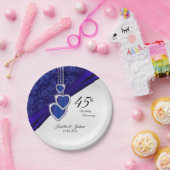 Hochzeitsszenario des 45./65. Sapphire Pappteller (Party)