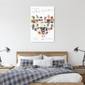 Hochzeitsszenario Drehbuch Herzfoto Collage Leinwanddruck (Insitu (Schlafzimmer))