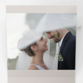 Hochzeitsszenario Dreifach Gefaltete Ankündigung (Innen Erste Seite)