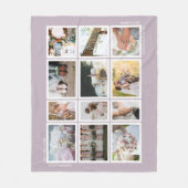 Hochzeitsszenario-Erinnerungen Fleecedecke (Vorderseite)