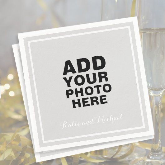 Hochzeitsszenario-Foto oder Grafik Serviette