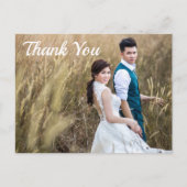 Hochzeitsszenario Foto Vielen Dank doppelseitige P Postkarte (Vorderseite)