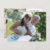 Hochzeitsszenario Foto Vielen Dank doppelseitige P Postkarte (Vorne/Hinten)