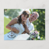 Hochzeitsszenario Foto Vielen Dank doppelseitige P Postkarte (Vorderseite)