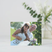 Hochzeitsszenario Foto Vielen Dank doppelseitige P Postkarte (Stehend Vorderseite)