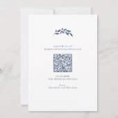 Hochzeitsszenario für die Blauolive-Zweigstelle Save The Date (Rückseite)