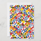 Hochzeitsszenario für die Signalflagge Einladung (Rückseite)