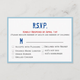 Hochzeitsszenario für Staat-Sammlung RSVP Karte