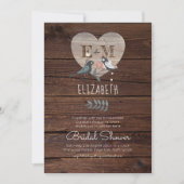 Hochzeitsszenario mit Gravur-Brautparty Einladung (Vorderseite)