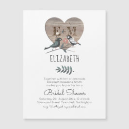 Hochzeitsszenario mit Gravur-Brautparty Magnetkarte