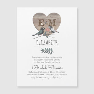 Hochzeitsszenario mit Gravur-Brautparty Magnetkarte