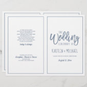 Hochzeitsszenario - Modernes Pinselskript - dumme (Vorne/Hinten)