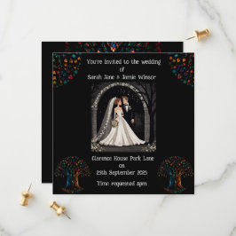 Hochzeitsszenario Personalisiert Einladende Cartoo Save The Date