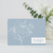 Hochzeitsszenario RSVP (Diamond Blue) (Stehend Vorderseite)