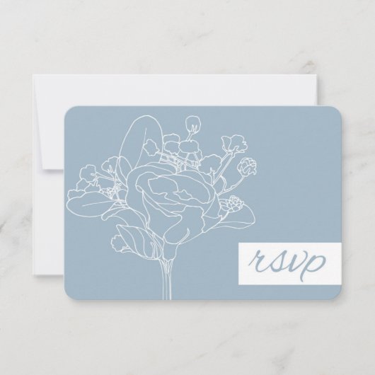 Hochzeitsszenario RSVP (Diamond Blue) (Vorderseite)
