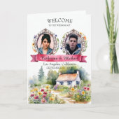 Hochzeitsszenario "Watercolor Garden Spring" Programm (Vorderseite)