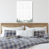 Hochzeitstabelle für 12 Tische für Hochzeiten Leinwanddruck (Insitu (Schlafzimmer))