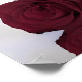 Hochzeitstabelle für Burgund Rote Rose 5 Poster (Ecke)
