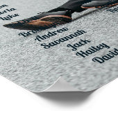 Hochzeitstabelle für Fotos Poster (Ecke)