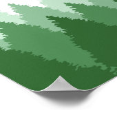 Hochzeitstabelle für Grünwaldgebiete Poster (Ecke)