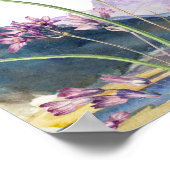 Hochzeitstabelle für Wildblumen Poster (Ecke)