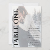 Hochzeitstabelle für zeitgenössische Fotos (Vorderseite)