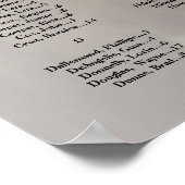 Hochzeitstabelle mit alphabetischem Foto Poster (Ecke)