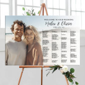 Hochzeitstabelle mit alphabetischem Foto Poster