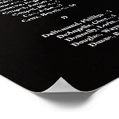 Hochzeitstabelle mit alphabetischem Foto Poster (Ecke)