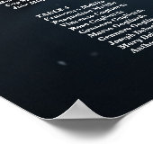 Hochzeitstabelle mit bearbeitbarem Foto Poster (Ecke)